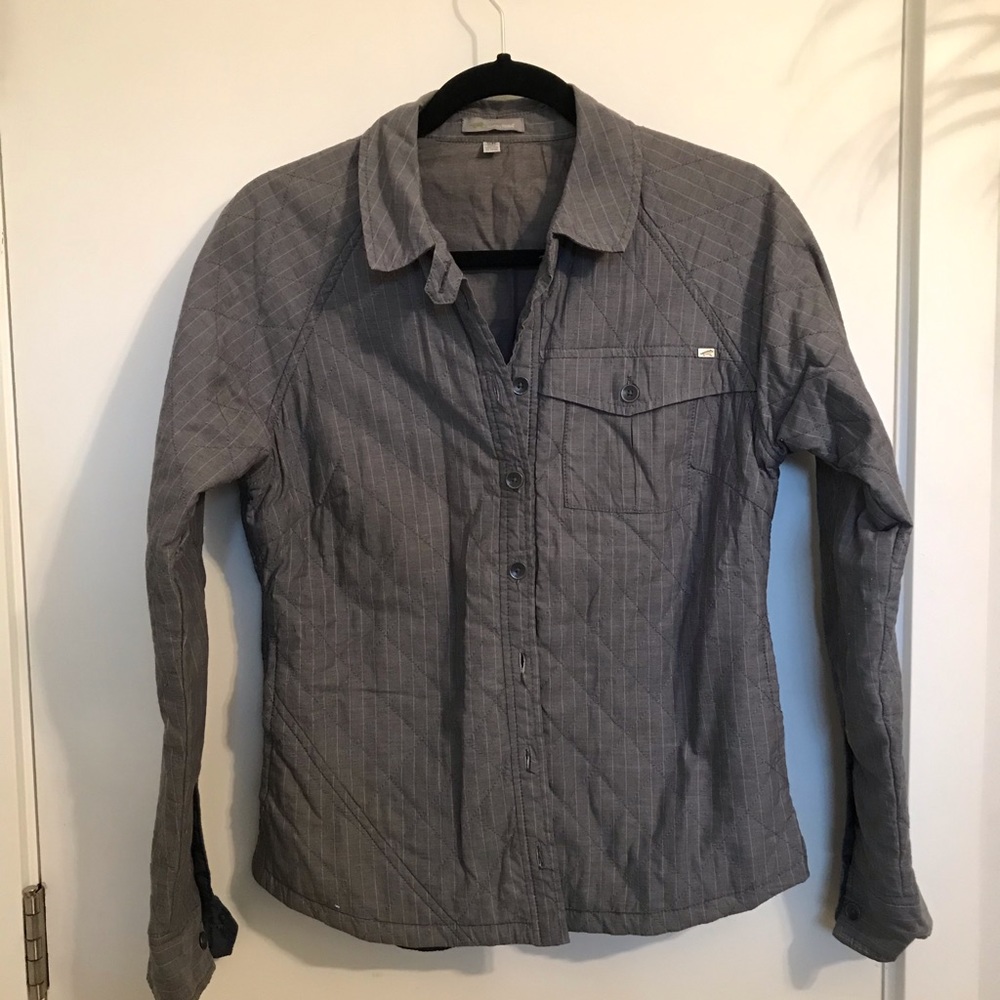Horny Toad quilted  chambray chore coat